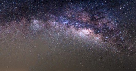 Panorama of milky way found at sky of Thailand